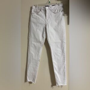 Banana Republic Women's Crisp White Skim Mid-Rise Skinny Jeans